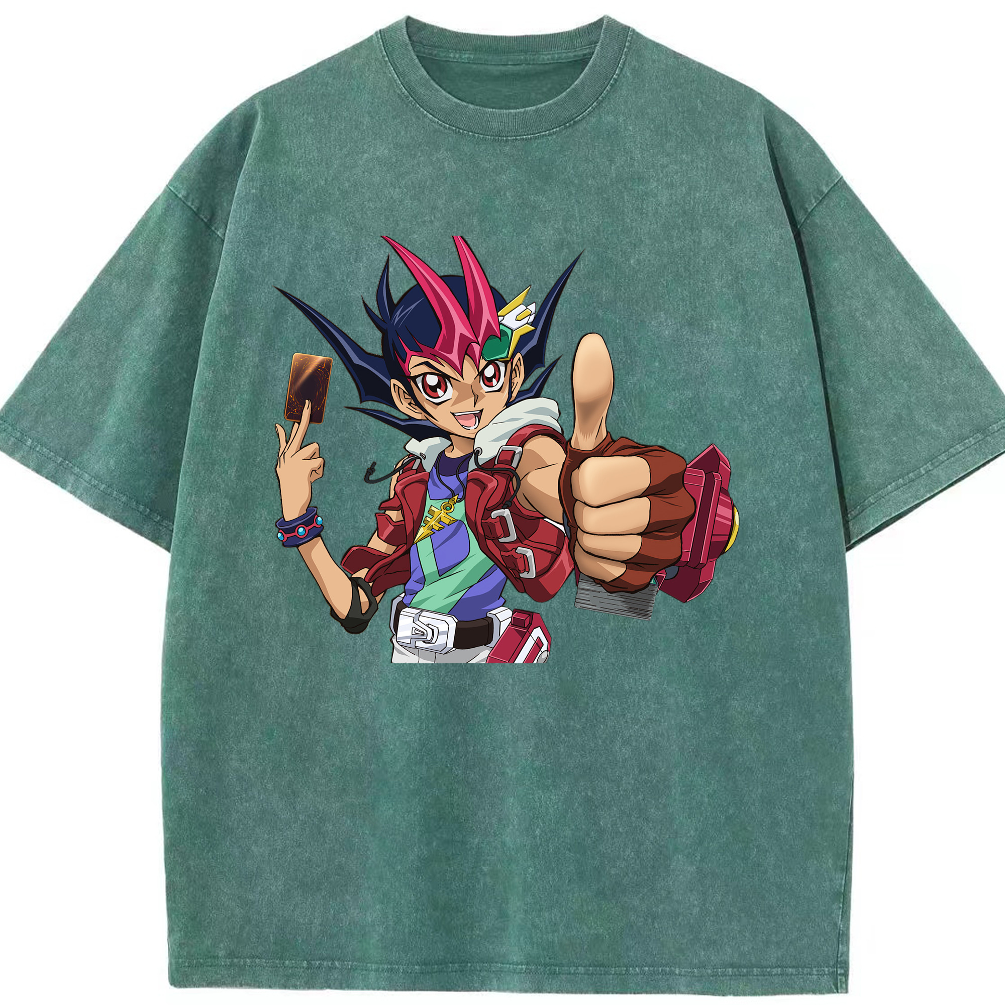 （画像用） 遊☆戯☆王 Yu-Gi-Oh! 綿100% ヴィンテージ風 半袖Tシャツ（フロントプリント）